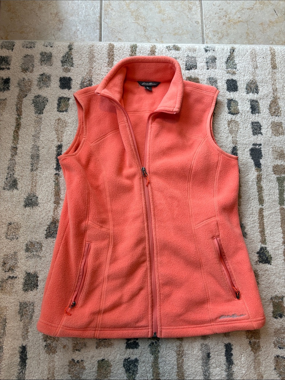 Eddie Bauer Coral Fleece Zip Vest
